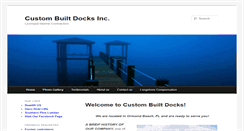 Desktop Screenshot of custombuiltdocks.com